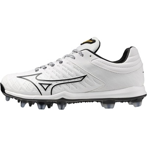 Mizuno Women’s Pro Fp Low Women’s TPU Fastpitch Cleat(White/Black)