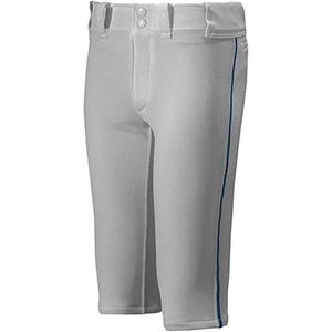 Mizuno Youth Premier Piped Short Baseball Pant(Grey/Navy)