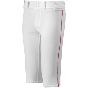 Mizuno Youth Premier Piped Short Baseball Pant(White/Red)