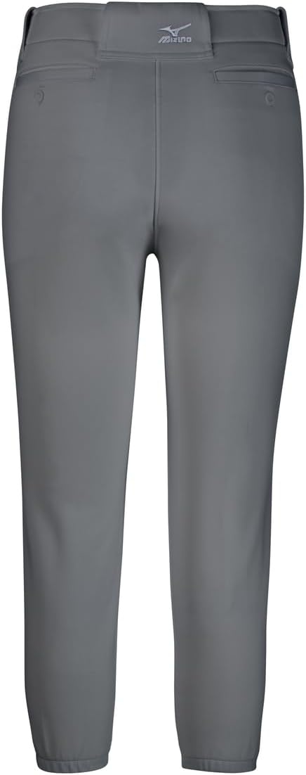 image:imageMizuno Adult Womens Belted Low Rise Fastpitch Softball PantDark Charcoal