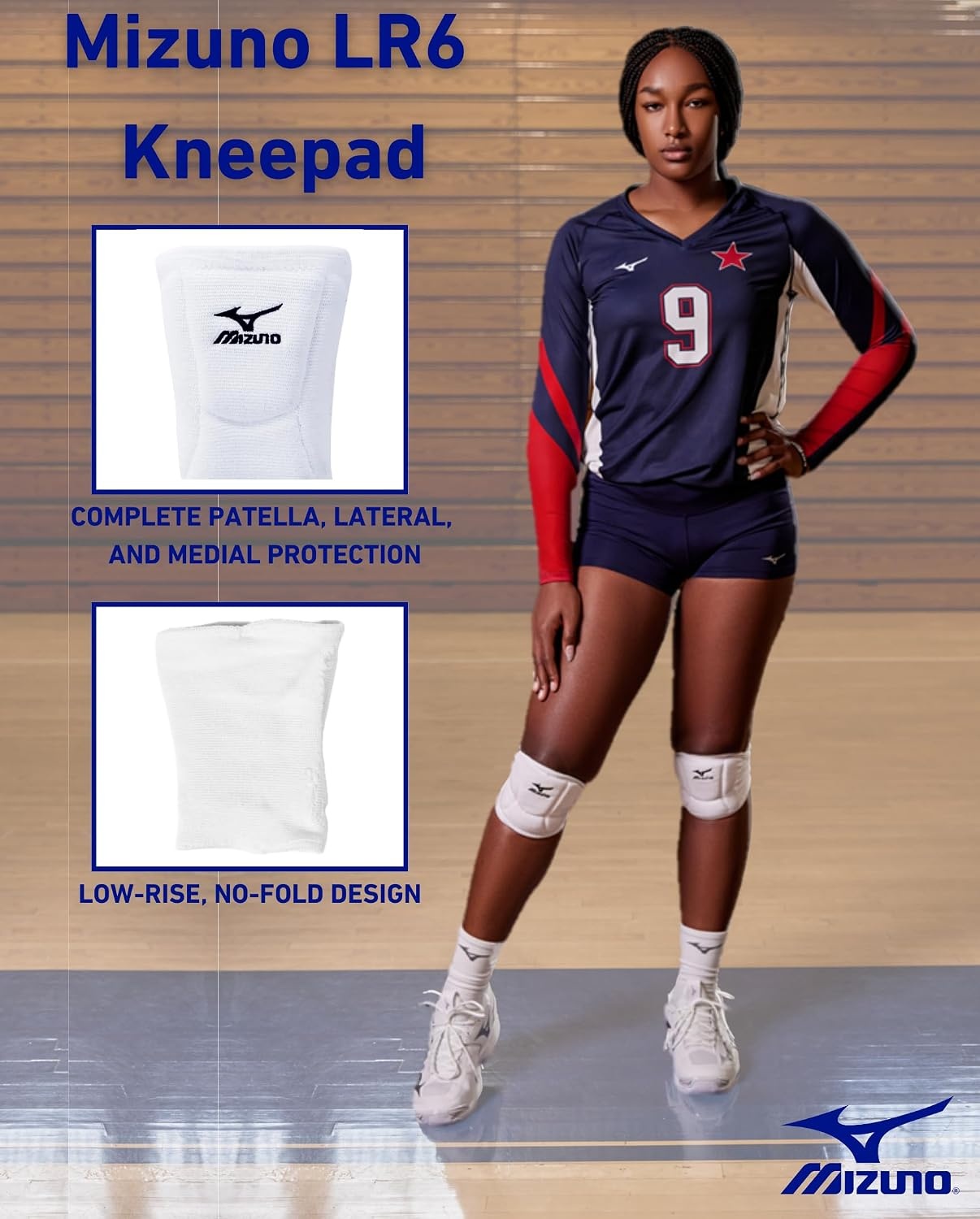 image:imageMizuno LR6 Volleyball KneepadWhite