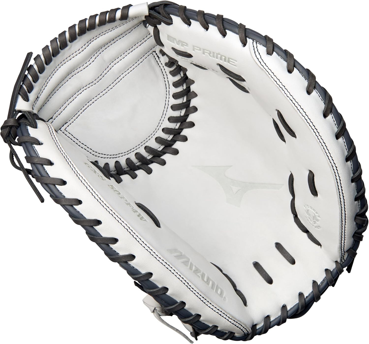 image:imageMizuno MVP Prime FastpitchWhiteGrey Catchers Mitt