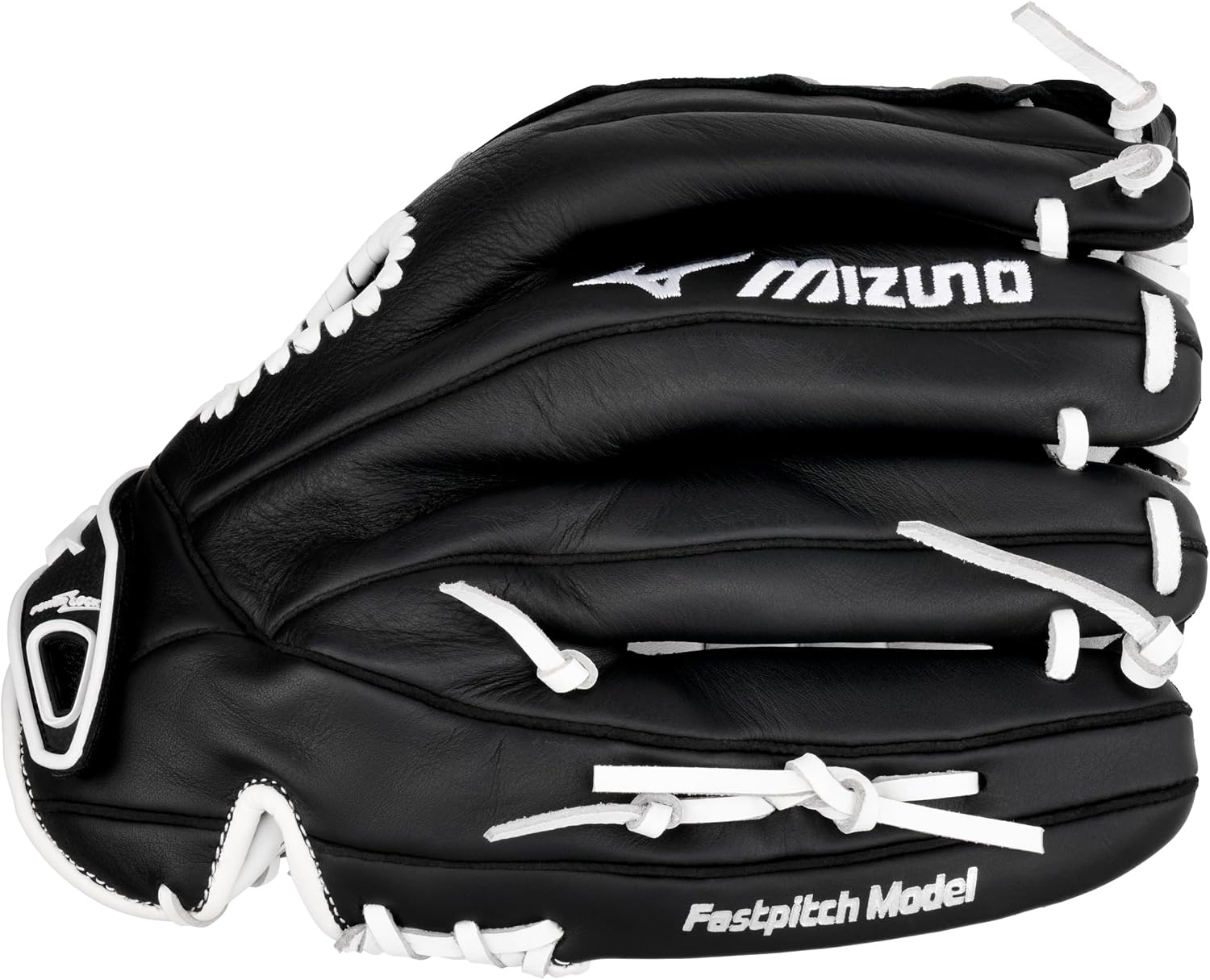image:imageMizuno Prospect Select Fastpitch Softball Glove Series Full Grain Leather Female Specific Patterns Buttersoft Palm LinerTartan Flex Web BlackWhite