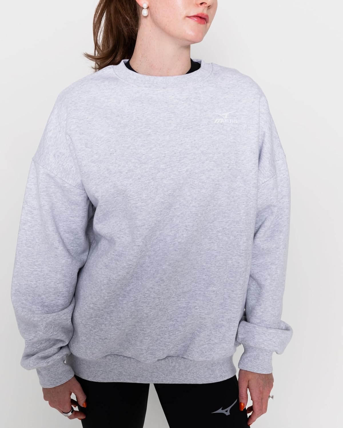image:imageMizuno Unisex Adult Varsity CrewHeathered Grey