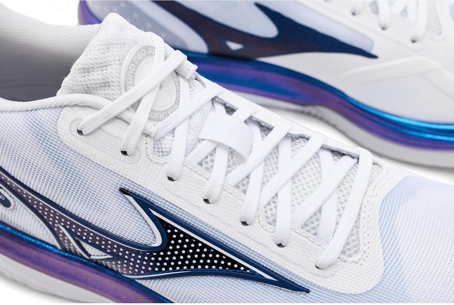 image:imageMizuno UnisexAdult Neo Jump SneakerWhiteestate Blue