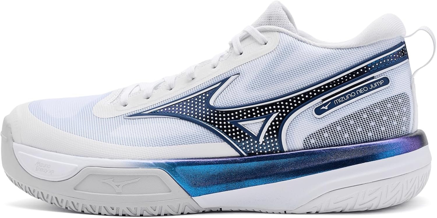 image:imageMizuno UnisexAdult Neo Jump SneakerWhiteestate Blue