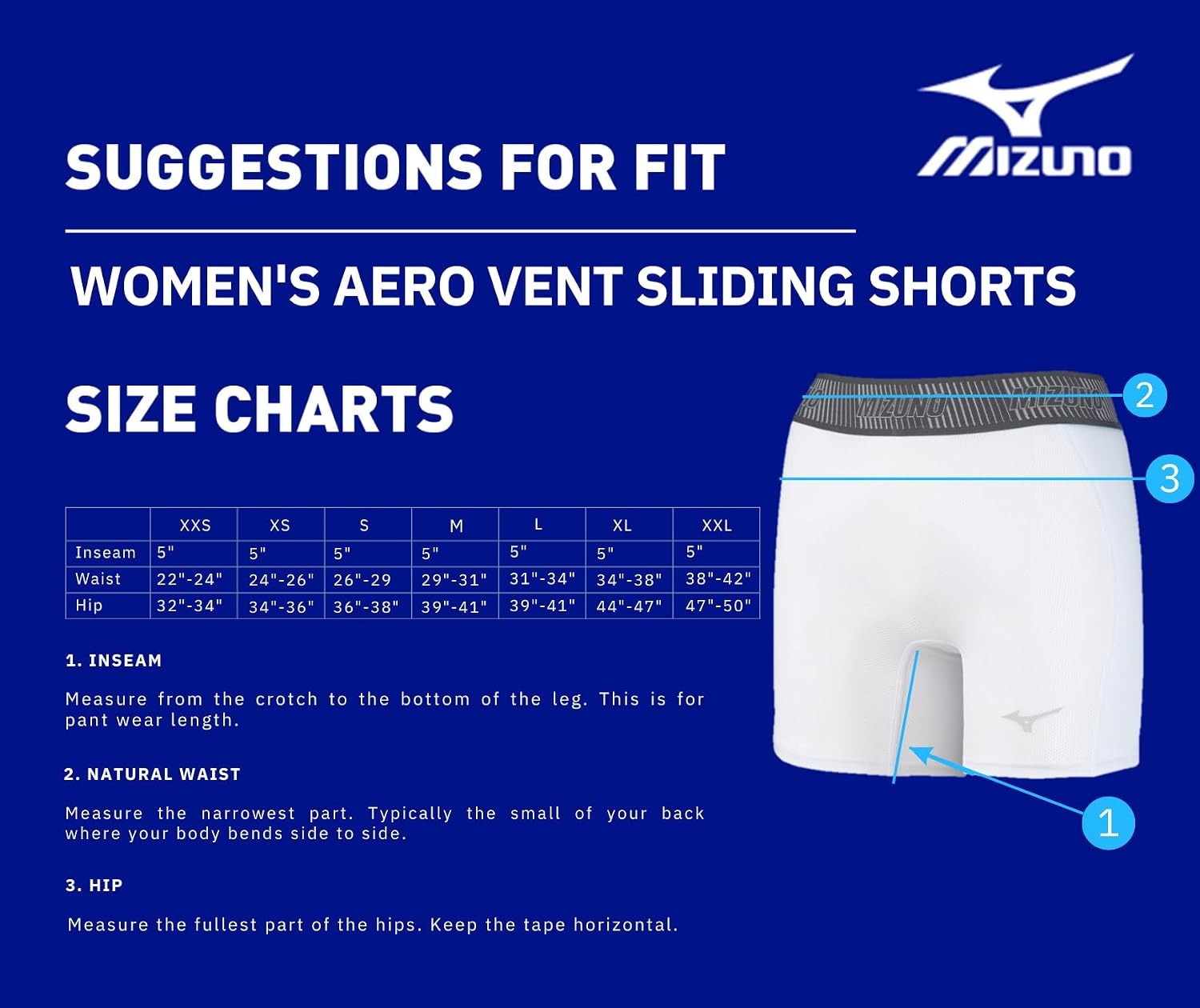 image:imageMizuno Womens Aero Vent Padded Sliding ShortGrey