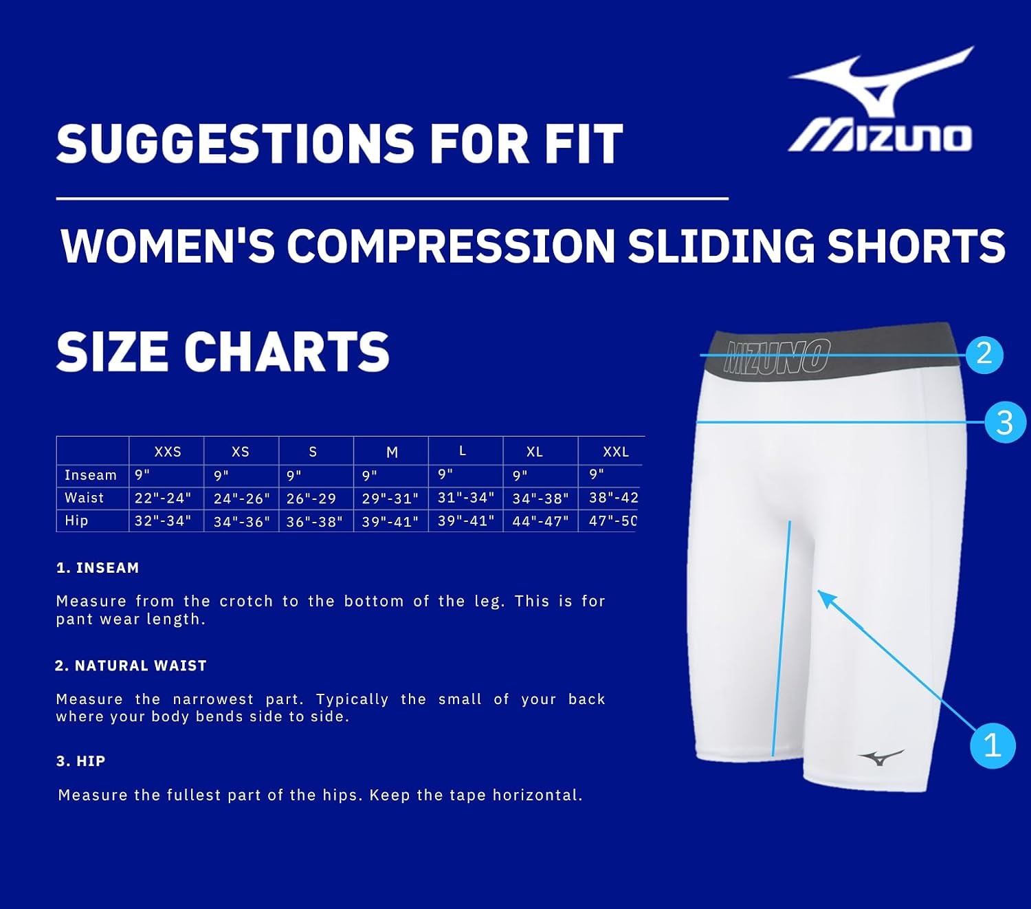 image:imageMizuno Womens Compression Softball Sliding ShortGrey