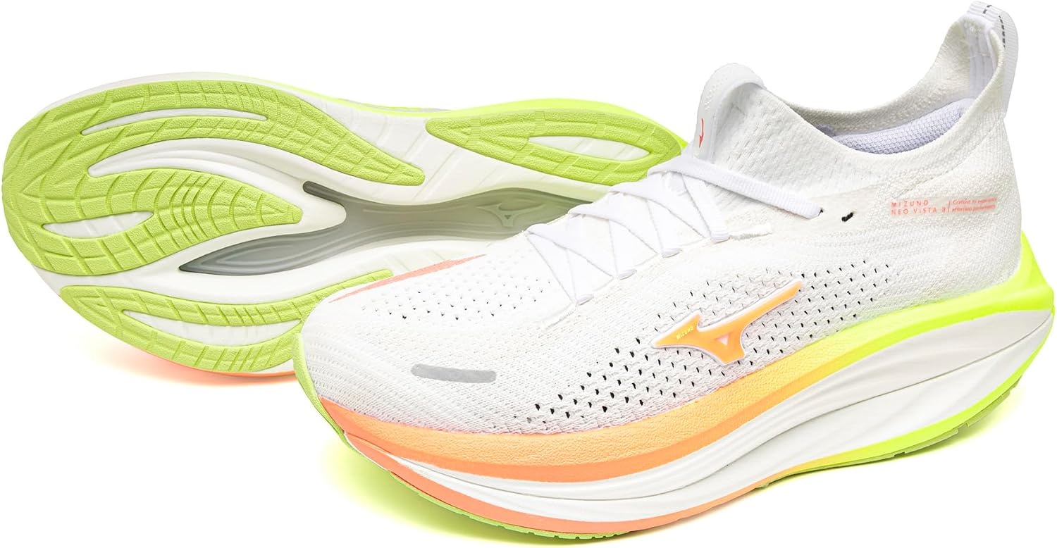 image:imageMizuno Womens Wave Neo Vista 3 Running Shoe WhiteFlamingo Coral US Womens 65Whiteflamingo Coral