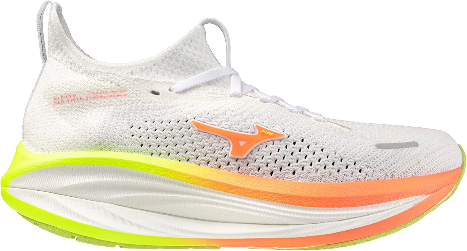 image:imageMizuno Womens Wave Neo Vista 3 Running Shoe WhiteFlamingo Coral US Womens 65Whiteflamingo Coral