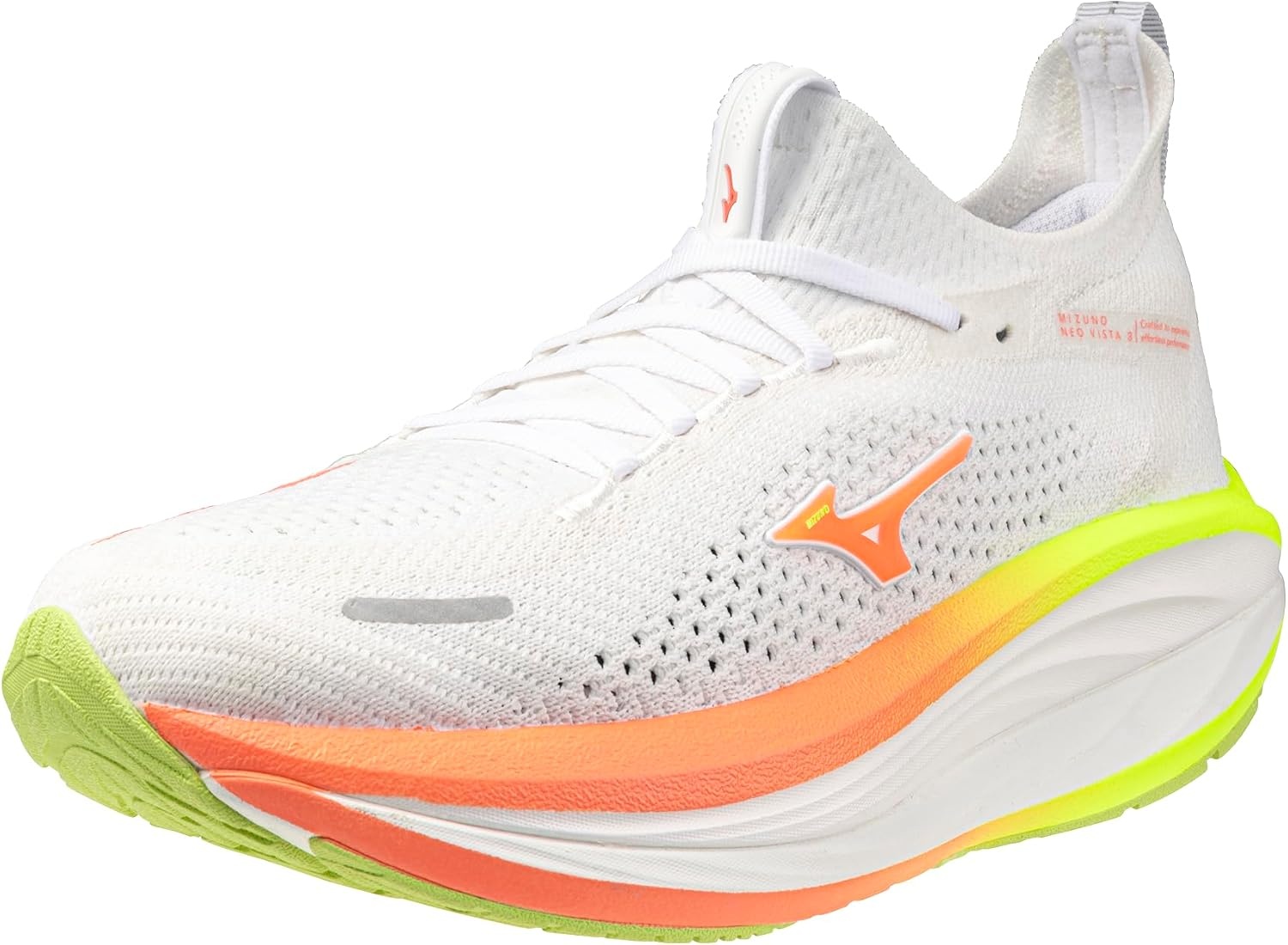 image:imageMizuno Womens Wave Neo Vista 3 Running Shoe WhiteFlamingo Coral US Womens 65Whiteflamingo Coral