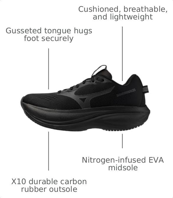 image:imageMizuno Womens Womens Wave Rider 30Black