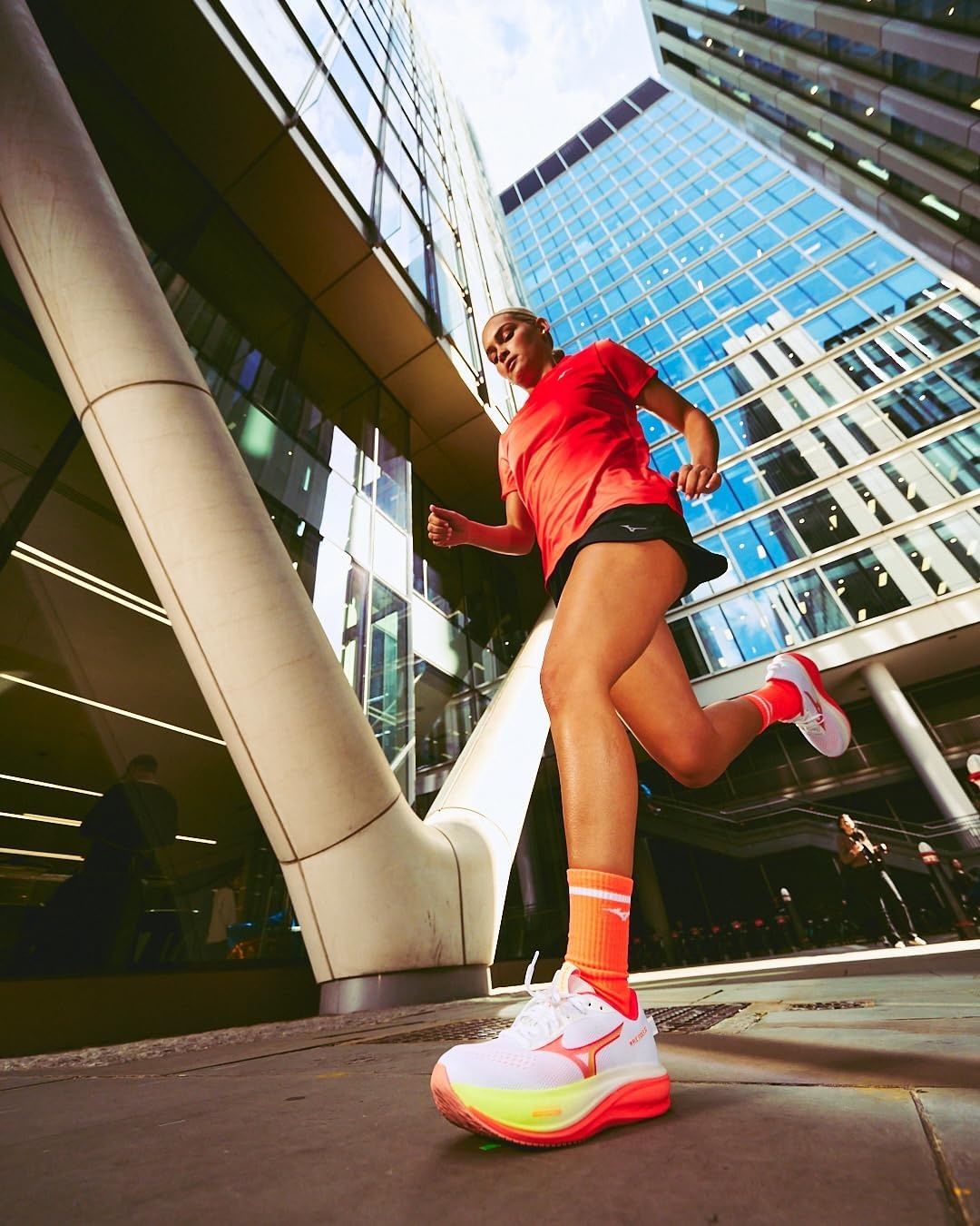 image:imageMizuno Womens Womens Wave Rider 30Whiteflamingo Coral