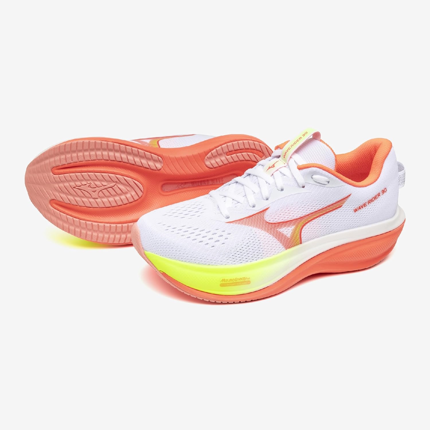 image:imageMizuno Womens Womens Wave Rider 30Whiteflamingo Coral