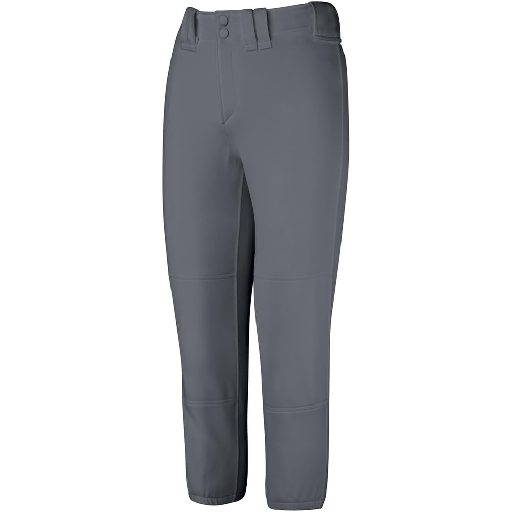 image:imageMizuno Adult Womens Belted Low Rise Fastpitch Softball PantDark Charcoal