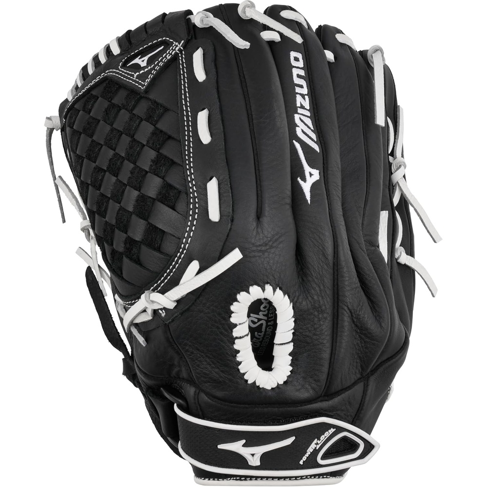 image:imageMizuno GPSL1250F3 Prospect Select Series Fastpitch Softball Glove 125 Left Hand Throw BlackWhite Tartan Flex Web