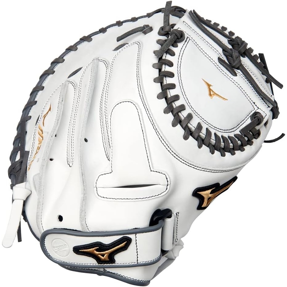 image:imageMizuno MVP Prime FastpitchWhiteGrey Catchers Mitt