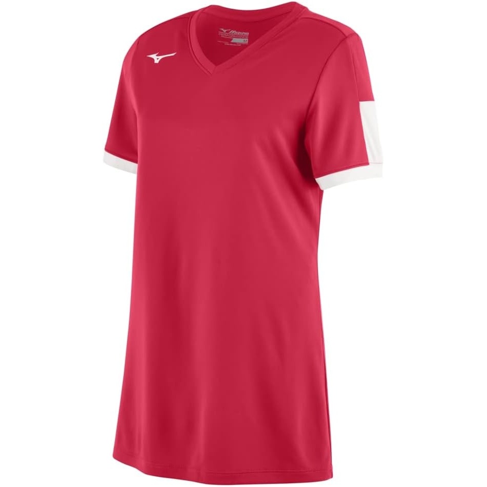 image:imageMizuno Womens Aerolite VNeck JerseyRedwhite