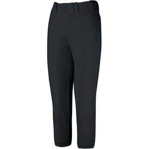 Mizuno Adult Women’s Belted Low Rise Fastpitch Softball Pant(Black)