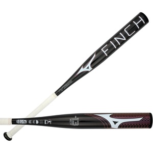 Mizuno Finch Fastpitch Softball Bat (-13) | Womens Aluminum Fast Pitch BAT | BLK Iridescent | 17OZ(31″)