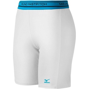 Mizuno Low Rise Compression Sliding Shorts(White)