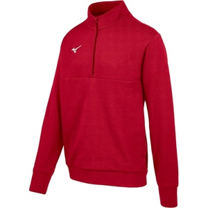 Mizuno MZ1 1/4 Zip Fleece Pullover(Red)