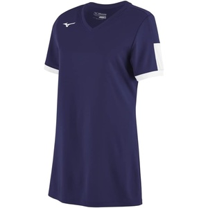 Mizuno Women’s Aerolite V-Neck Jersey(Navy-white)