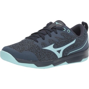 Mizuno Women’s TC-02 Athletic Shoe, Black-Grey(Navy/Light Blue)