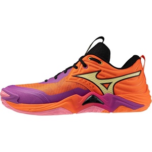 Mizuno Womens Wave Momentum 4 Elite Unisex(Sunstone-dahlia)