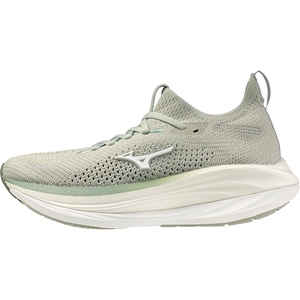 Mizuno Women’s Wave Neo Vista 3 Running Shoe, White-Flamingo Coral, US Womens 6.5(Aqua Grey-white)
