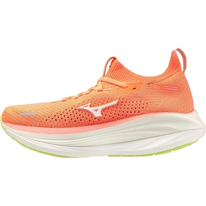 Mizuno Women’s Wave Neo Vista 3 Running Shoe, White-Flamingo Coral, US Womens 6.5(Flamingo Coral-white)